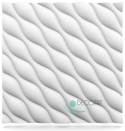 DESERT - 3D Paneele Wandplatte Panel EPS Styropor Weiß 60x60 cm