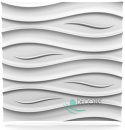 OCEAN - 3D Paneele Wandplatte Panel EPS Styropor Weiß
