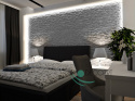 STEIN - 60x60 cm 3D Panel EPS Weiß Wandpaneele Wandplatte 3D