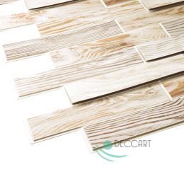 3D PVC Bleached Oak Wandpaneele - Holz