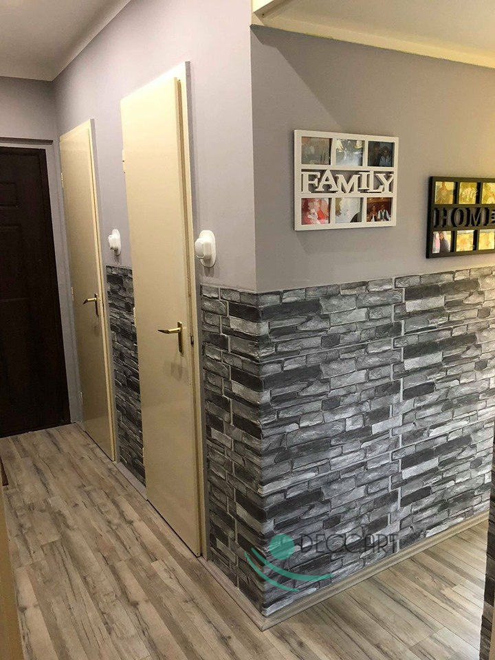 3D PCV Grey Stone Wall Panels 3D PCV Grey Stone Wall Panels
