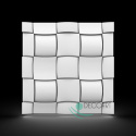 RUBIK - 3D Platten Wandpaneele 3D Wandplatten Wand Decke Weiß 60x60cm