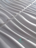 FLOW białe panele ścienne - Kasetony sufitowe , piankowe 3D fala