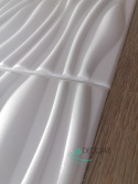 FLOW białe panele ścienne - Kasetony sufitowe , piankowe 3D fala