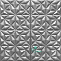ONYX SZARY - Kasetony sufitowe panele ścienne piankowe 3D - 50cm x 50cm - 0,25 m2