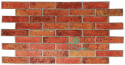 Panele Ścienne 3D PCV Retro Brick czerwona cegła