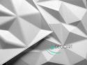 BRYLANT - Białe PANELE ŚCIENNE 3D Kasetony sufitowe, piankowe 3D geometryczne - 50cm x 50cm - 0,25 m2