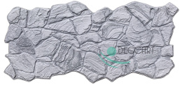Panele Ścienne 3D PCV White Scale szary biały kamień dekroacyjny