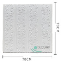 Biała tapeta panele Ścienne samoprzylepne 3D dekoracyjne SL71