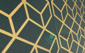 Kasetony sufitowe panele ścienne złote butelkowa zieleń GLAMOUR 6 - 62