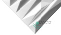 Białe panele ścienne ksetony sufitowe AMBER 50x50cm