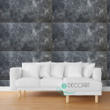 Panele ścienne beton czasno - srebrny imitacja panele dekoracyjne piankowe 100x50cm - 0,5m2 - 7514XL