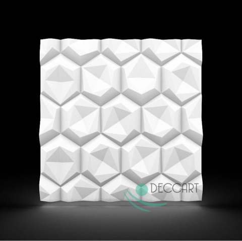 HEXAGON - BIAŁE Panele Ścienne 3D kasetony styropianowe 60x60 HEXAGON - BIAŁE Panele Ścienne 3D kasetony styropianowe 60x60