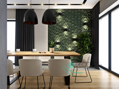 HEXAGON - BIAŁE Panele Ścienne 3D kasetony styropianowe 60x60 HEXAGON - BIAŁE Panele Ścienne 3D kasetony styropianowe 60x60