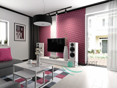 PUSTYNIA - BIAŁE Panele Ścienne 3D kasetony styropianowe 60x60 PUSTYNIA - BIAŁE Panele Ścienne 3D kasetony styropianowe 60x60