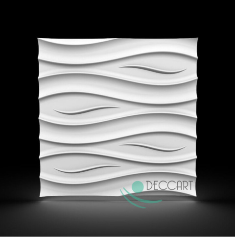 OCEAN - BIAŁE Panele Ścienne 3D kasetony styropianowe 60x60 OCEAN - BIAŁE Panele Ścienne 3D kasetony styropianowe 60x60