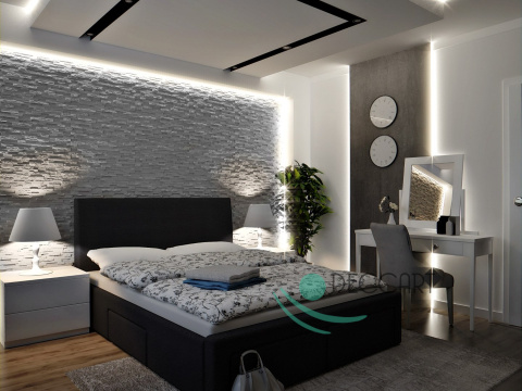 KAMIEŃ - BIAŁE Panele Ścienne 3D kasetony styropianowe 60x60 KAMIEŃ - BIAŁE Panele Ścienne 3D kasetony styropianowe 60x60