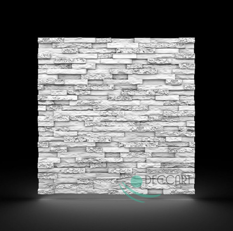 KAMIEŃ - BIAŁE Panele Ścienne 3D kasetony styropianowe 60x60 KAMIEŃ - BIAŁE Panele Ścienne 3D kasetony styropianowe 60x60