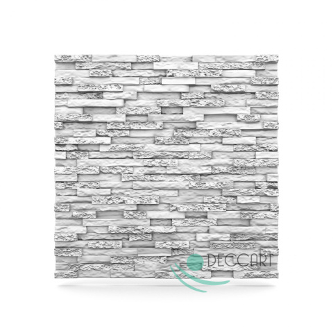 KAMIEŃ - BIAŁE Panele Ścienne 3D kasetony styropianowe 60x60 KAMIEŃ - BIAŁE Panele Ścienne 3D kasetony styropianowe 60x60