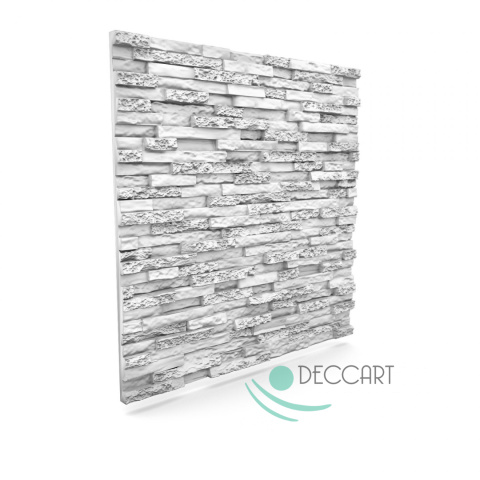 KAMIEŃ - BIAŁE Panele Ścienne 3D kasetony styropianowe 60x60 KAMIEŃ - BIAŁE Panele Ścienne 3D kasetony styropianowe 60x60