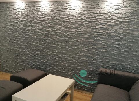 KAMIEŃ - BIAŁE Panele Ścienne 3D kasetony styropianowe 60x60 KAMIEŃ - BIAŁE Panele Ścienne 3D kasetony styropianowe 60x60