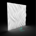 FLAMES - 3D Paneele Wandplatte Panel EPS Styropor Weiß 60x60 cm