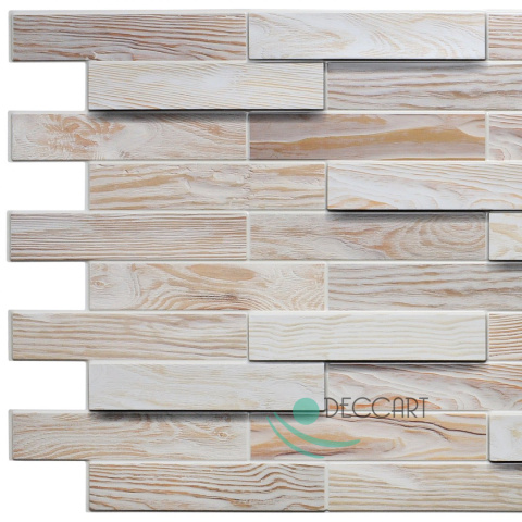 Panele Ścienne 3D PCV Bleached Oak - drewno Panele Ścienne 3D PCV Bleached Oak - drewno