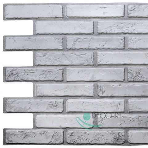Panele Ścienne 3D PCV Brick Light szara cegła Panele Ścienne 3D PCV Brick Light szara cegła