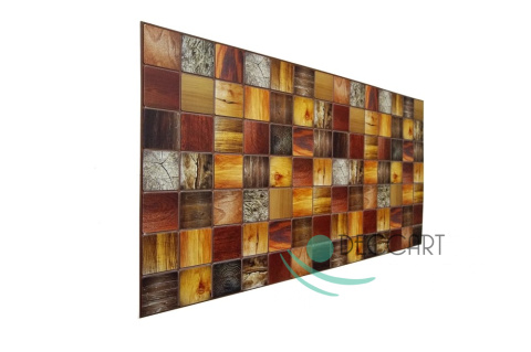 Panele Ścienne 3D PCV Famed Bar drewno kolorowe Panele Ścienne 3D PCV Famed Bar drewno kolorowe