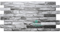 3D PVC Grau steinige Wandpaneele - Stein, Schiefer