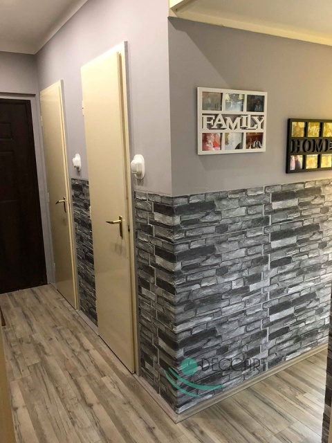 Panele Ścienne 3D PCV Grey Stone - kamień, łupek Panele Ścienne 3D PCV Grey Stone - kamień, łupek