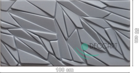 Kasetony sufitowe panele ścienne 3D piankowe 100x50 beton szary - Rock Szary - 0,5m2 / 1szt. Kasetony sufitowe panele ścienne 3D piankowe 100x50 beton szary - Rock Szary - 0,5m2 / 1szt.