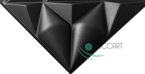 ONYX CZARNY - PANELE ŚCIENNE 3D Kasetony sufitowe, piankowe 3D - 50cm x 50cm - 0,25 m2 ONYX CZARNY - PANELE ŚCIENNE 3D Kasetony sufitowe, piankowe 3D - 50cm x 50cm - 0,25 m2