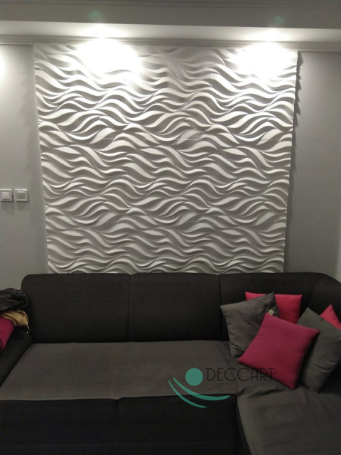 PŁOMIENIE - BIAŁE Panele Ścienne 3D kasetony styropianowe 60x60 PŁOMIENIE - BIAŁE Panele Ścienne 3D kasetony styropianowe 60x60