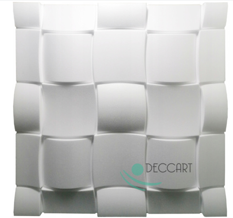 RUBIK - BIAŁE Panele Ścienne 3D kasetony styropianowe 60x60 RUBIK - BIAŁE Panele Ścienne 3D kasetony styropianowe 60x60