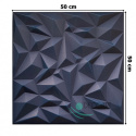 PANELE ŚCIENNE 3D Ametyst GRANATOWY - 61 - Kasetony sufitowe, piankowe panele ścienne 3D - 50cm x 50cm - 0,25 m2