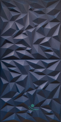 PANELE ŚCIENNE 3D Ametyst GRANATOWY - 61 - Kasetony sufitowe, piankowe panele ścienne 3D - 50cm x 50cm - 0,25 m2