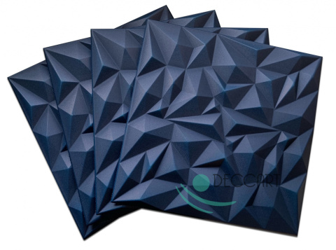 PANELE ŚCIENNE 3D Ametyst GRANATOWY - 61 - Kasetony sufitowe, piankowe panele ścienne 3D - 50cm x 50cm - 0,25 m2 PANELE ŚCIENNE 3D Ametyst GRANATOWY - 61 - Kasetony sufitowe, piankowe panele ścienne 3D - 50cm x 50cm - 0,25 m2