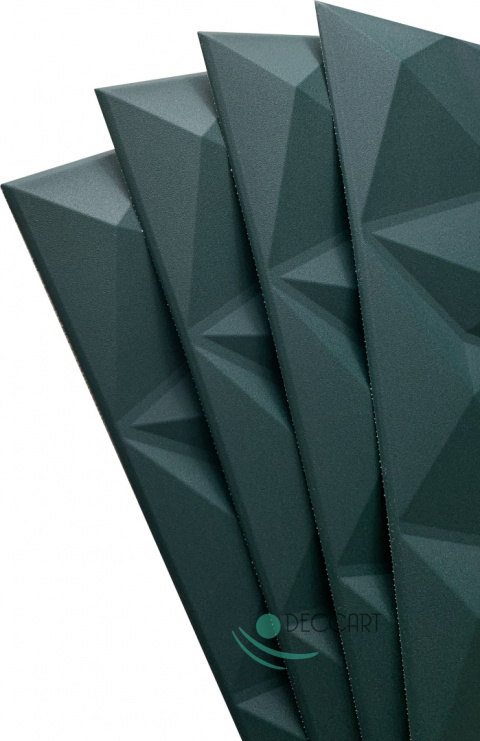 BRYLANT - Butelkowa zieleń kasetony sufitowe, piankowe 3D geometryczne BRYLANT - Butelkowa zieleń kasetony sufitowe, piankowe 3D geometryczne