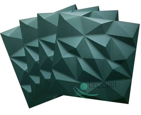BRYLANT - Butelkowa zieleń kasetony sufitowe, piankowe 3D geometryczne BRYLANT - Butelkowa zieleń kasetony sufitowe, piankowe 3D geometryczne