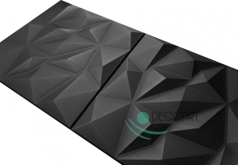 BRYLANT - Czarne kasetony sufitowe, piankowe 3D geometryczne BRYLANT - Czarne kasetony sufitowe, piankowe 3D geometryczne