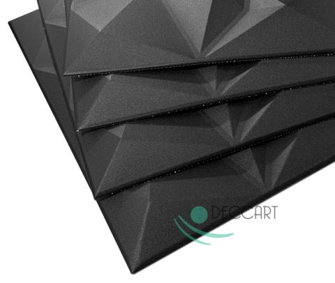 BRYLANT - Czarne kasetony sufitowe, piankowe 3D geometryczne BRYLANT - Czarne kasetony sufitowe, piankowe 3D geometryczne
