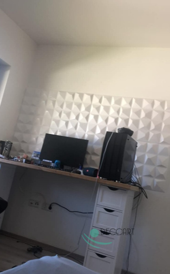 Kasetony sufitowe panele ścienne dekoracyjne białe, piankowe 3D - 50cm x 50cm - 0,25 m2 KRYSZTAŁ Kasetony sufitowe panele ścienne dekoracyjne białe, piankowe 3D - 50cm x 50cm - 0,25 m2 KRYSZTAŁ