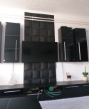 PLED - Czarne kasetony sufitowe, piankowe panele dekoracyjne ścienne 3D