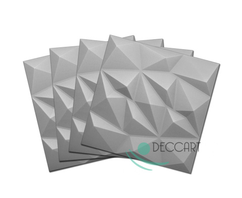 BRYLANT - Szare kasetony sufitowe, piankowe panele dekoracyjne ścienne 3D BRYLANT - Szare kasetony sufitowe, piankowe panele dekoracyjne ścienne 3D