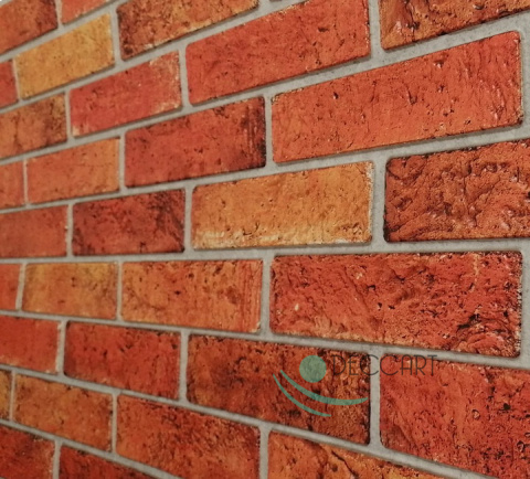 Panele Ścienne 3D PCV Retro Brick czerwona cegła Panele Ścienne 3D PCV Retro Brick czerwona cegła
