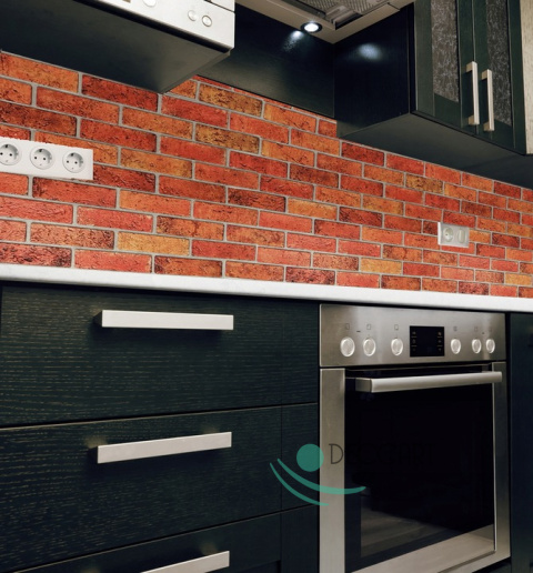 Panele Ścienne 3D PCV Retro Brick czerwona cegła Panele Ścienne 3D PCV Retro Brick czerwona cegła