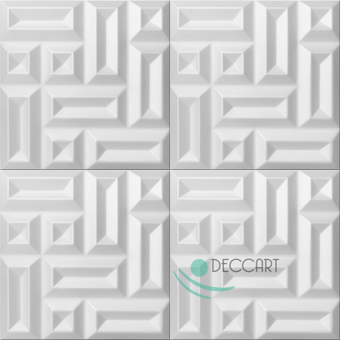SQUARE - Weiße Deckenkisten, 3D-Wanddekorationsschaumplatten SQUARE - Weiße Deckenkisten, 3D-Wanddekorationsschaumplatten