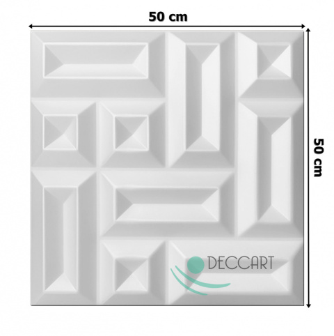 SQUARE - Weiße Deckenkisten, 3D-Wanddekorationsschaumplatten SQUARE - Weiße Deckenkisten, 3D-Wanddekorationsschaumplatten