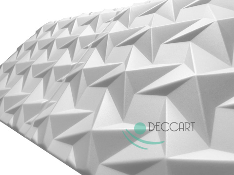 TWISTER - Weiße Deckenkisten, 3D-Wanddekorationsschaumplatten TWISTER - Weiße Deckenkisten, 3D-Wanddekorationsschaumplatten